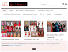 Tablet Screenshot of est-dancewear.de